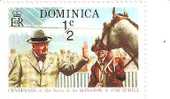 TIMBRE DOMINICA - ANNEE 1974 -CENTENARY OF THE BIRTH OF SIR WINSTON S CHURCHILL NON OBLITERE - Dominica (1978-...)