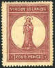 Virgin Islands #5a (SG #15) Mint Hinged 4p From 1867 (Pale Rose Paper) - Iles Vièrges Britanniques