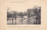 94. Charenton :inondations 1910 :  Les Quais , La Passerelle  Et Le Quai Des Carrières . - Charenton Le Pont