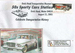 Owls Head Transportation Museum. Maine. Letter 2005 ( Stamp Pierce Arrow Car 1929) - Event Covers