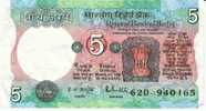 5 Rupee  C1975 India Banknote Currency #80k - Indien