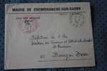 LETTRE CIVILE FRANCHISE POSTALE MAIRIE:CORMORANCHES SAONE 01 AIN 1966:BOURG EN BRESSE OMEC En Pointillé Cachet De Mairie - Burgerlijke Brieven Zonder Portkosten