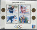Norway 1990 - Norwegian OL Gold Winners - Minisheet ** - Nuevos
