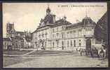 CPA  ANCIENNE- FRANCE- BANQUE : CAISSE D'EPARGNE- MEAUX (72)- MAIRIE- CAISSE D'EPARGNE- BELLE ANIMATION- ATTELAGES - Banques