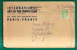 FRANCE - 1950  COVER - Type Marianne De Gandon - @@ 2 Stamps @@ 1 Afixed Over The Other Look Scan 2 - From PARIS To USA - 1945-54 Marianne Of Gandon