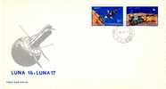 ROMANIA Spaceship/Vaisseau "Luna 16-Luna 17"-FDC 1971 - Europe