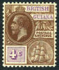 British Guiana #180 XF Mint Hinged 4c George V From 1907 - Brits-Guiana (...-1966)