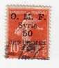 Siria Nº 58   50 C. S. 10 C. Rojo De 1920. Cachet  === - Other & Unclassified
