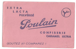 Buvard Poulain Confiserie Caramel - Sucreries & Gâteaux