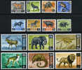 Kenya #20-35 Mint Never Hinged Set From 1966-69 (Animals) - Kenya (1963-...)