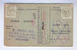 CANTONS DE L´EST - Carte Caisse De Retraite BUTGENBACH 1959 - Cachet De La Commune Au Verso - Origine BULLANGE --  NN962 - Post Office Leaflets