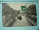 V4-94-val De Marne-charenton-le Canal-peniches-chaland-tracte Par Un Homme - Charenton Le Pont