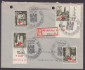 Poland WWII Generalgouvernement Einschreiben Registered KRAKAU Label 1940 Sonder Cover Red Cross Rotes Kreuz Croix Rouge - Governo Generale