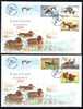 Les Canards Et Les Oies,2007 FDC 2 Covers - Romania. - Entenvögel