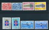 Islande  -  1969 :  Yv  381-386 + Av 32-33  (o) - Años Completos