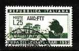 1952 - 16° FIERA DI LEVANTE A BARI  - CAT. SASS.N° 153  USATO  VAL. CAT. 2.50€ - Afgestempeld