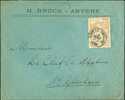 Lettre D'Anvers Vers Saint-Ghislain En 1896 (n° COB 73) Note : La Couleur Est Fort Pâle ! - 1894-1896 Expositions