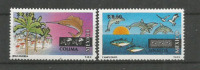 Mexique. Dauphins & Marlin Sur Les Côtes De Sinaloa & Colima. 2 T-p Neufs ** (rare / ,émis En Quantité Limitée) - Delfine