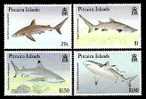 (003) Pitcairn  Fishes / Poissons / Fische / Vissen / Sharks / Requins / Haie ** / Mnh  Michel 396-99 - Pitcairninsel