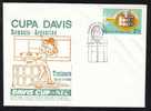 Romania DAVIS CUP World 1981 Romania-Argentina,cover Very Rare,obliteration Concordante!! . - Tennis