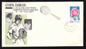 TENNIS,DAVIS CUP1971 MATCH SUA - ROMANIA,rare Cover,tiraj Limite.(B) - Tennis