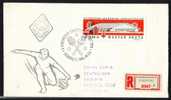 TENNIS,FDC  1964 ,REGISTRED COVER HUNGARY. - Tennis