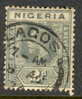 Nigeria Scott # 3 WMK 3 Used VF Partial CDS...............................M41 - Nigeria (...-1960)