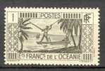 French Oceania 1913 Mi. 89   1 C Spear Fisherman Speerfischer MH - Other & Unclassified