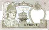 BILLETE DE NEPAL DE 2 RUPEES  SIN CIRCULAR   (BANKNOTE) - Népal