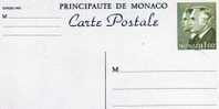 Monaco: Bellle Carte Entier 1.60F Princes Rainier ET Albert - Interi Postali