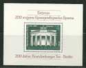 Bulgaria    Brandenburg Gate    Souvenir Sheet  SC# 3642 MNH** - Ungebraucht