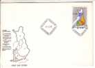 GOOD FINLAND FDC 1976 - Map - FDC