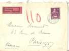 N° Y&t 364   Lettre   LAUSANNE       Vers    FRANCE     Le   11 AVRIL1948 - Cartas & Documentos