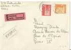 N° Y&t 648+657   Lettre   LUCERNE       Vers    FRANCE     Le   28 JUILLET1961 - Brieven En Documenten