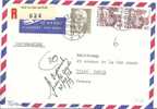 N° Y&t   1037+1069  Lettre   LA TOUR DE PEILZ     Vers    FRANCE   Le   27 OCTOBRE 1978 - Covers & Documents