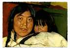 (F141) - Agnes Nullut And Pia Alertaiilak - Eskimo Mother And Child - Pellay-Bay (Arviligdjuar) - Canada - Native Americans