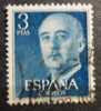 SPAIN 1954-56 Nr 831 Gen. Franco 3 P - Used Stamps