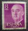 SPAIN 1954-56 Nr 834 Gen. Franco 8 P - Used Stamps