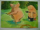 1572  SWITZERLAND SUISSE PIG CERDO PORC COCHON SCHWEIN   POSTCARD YEAR 1970 OTHERS IN MY STORE - Schweine