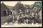 CPA  ANCIENNE- FRANCE- LANDIVISIAU (29)- VALLÉE DE L´ÉLORN, SUR LE BIEF DU MOULIN DE PONT-AR-ZALL- TRES BELLE ANIMATION - Landivisiau