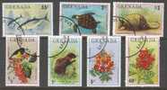 Grenada Fauna Flora Set Of 7 Obliteries/ Used - Schildkröten