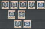 ETATS-UNIS                          N°     98  à   106 - Unused Stamps