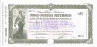 Un Buono Postale Fruttifero Da 250.000  Lire - Bank & Versicherung