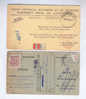 2 X Carte Caisse De Retraite HAMME VL 1936/53 - Cachets De La Commune Au Verso --  NN992 - Postkantoorfolders