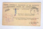 Carte Caisse De Retraite FAUVILLERS 1935 - Cachet De La Commune Au Verso --  NN998 - Post-Faltblätter
