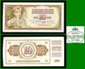 10 Dinara Yugoslavia 1968 RARE # 82A Paper Money / Billet Yougoslavie - Yugoslavia