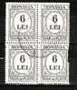 M. 4432 Taxe Bloc De4 Oblitere - Used Stamps
