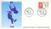 H0199 Patinage Artistique Jeux Olympiques D Albertville 2633 France 1990 Premier Jour FDC - Pattinaggio Artistico