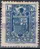 Poliza 1,50 Pesetas Azul. Fiscal Fournier, Años 1940 - Revenue Stamps