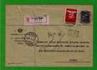 Gc938 PORTUGAL Sports Football Soccer "Sport Lisboa BENFICA Stamp" Additional Stamp On SR Official Reg. Cover RARE - Famous Clubs